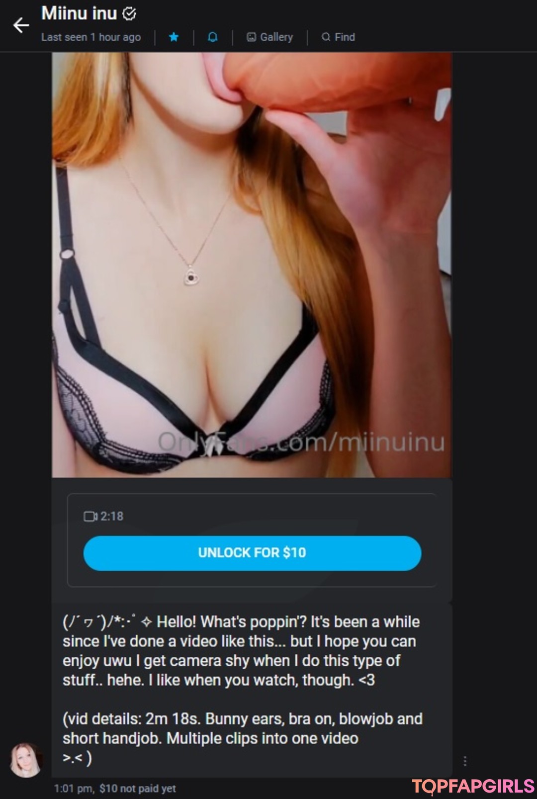 Foto di nudo di fuga di OnlyFans di Miinu Inu #11