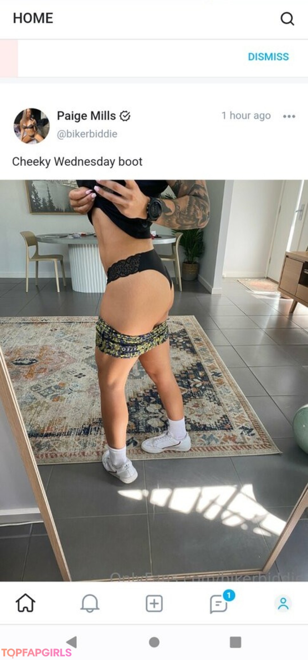 Foto di nudo di fuga di OnlyFans di Biker Biddie #208