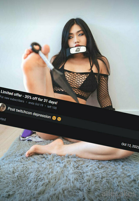 Foto di nudo di fuga di OnlyFans di Allecakeslite