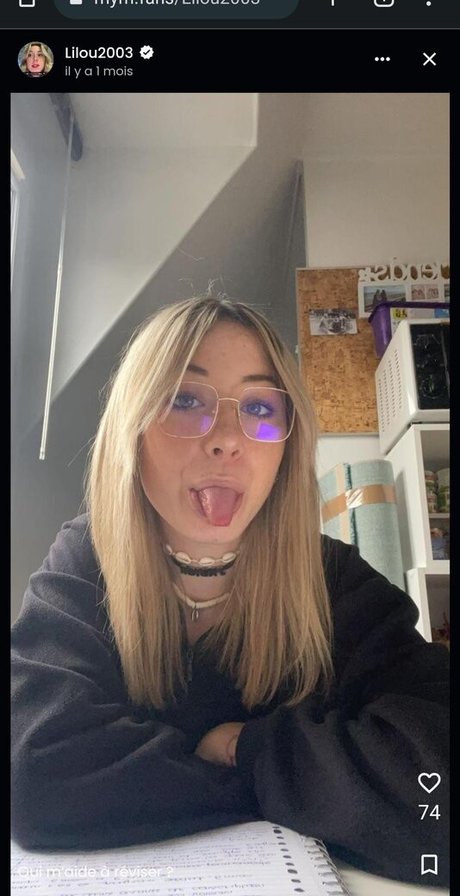 Foto di nudo di fuga di OnlyFans di Lilou2003