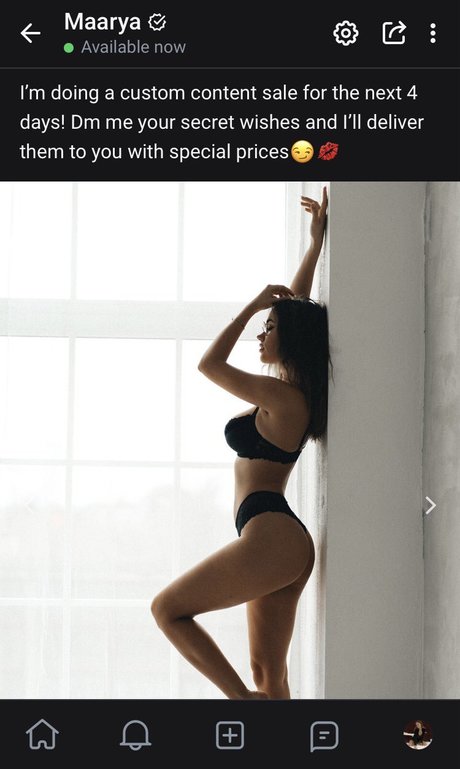 Foto di nudo di fuga di OnlyFans di Maarya