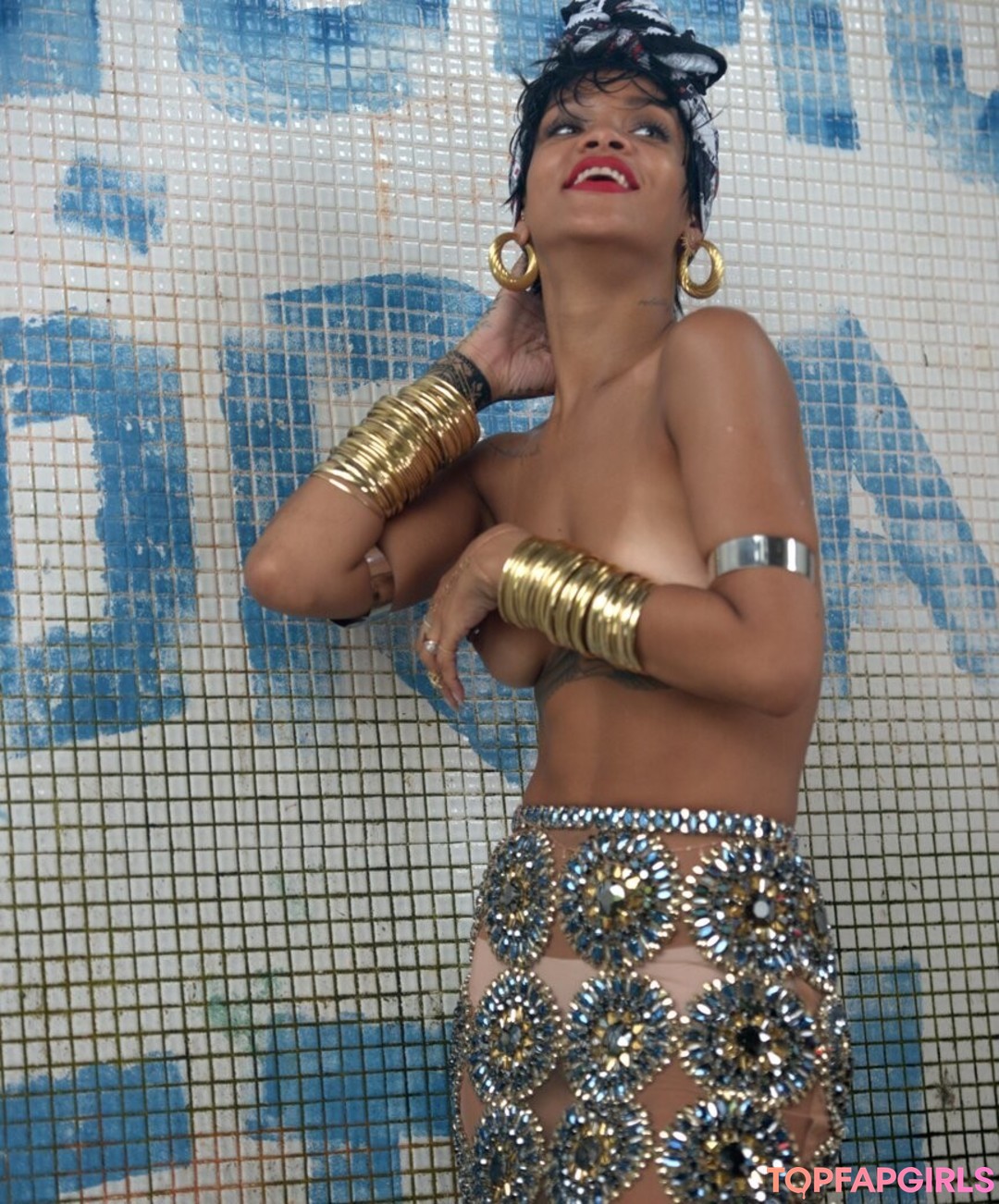 Foto di nudo di fuga di OnlyFans di Rihanna #1335