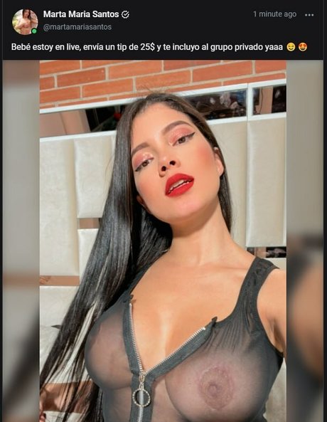 Foto di nudo di fuga di OnlyFans di Marta Maria Santos