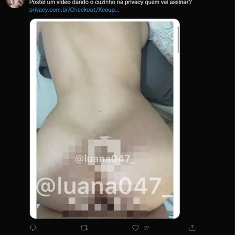 Foto di nudo di fuga di OnlyFans di Luana Gabrielly