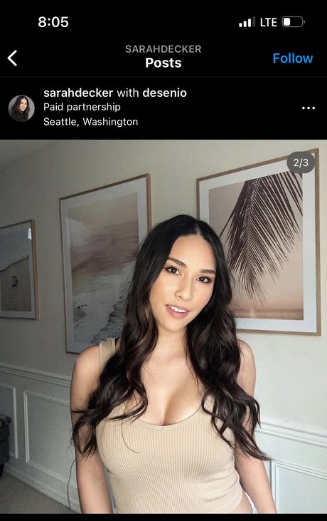Foto di nudo di fuga di OnlyFans di Sarah Decker