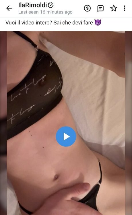 Foto di nudo di fuga di OnlyFans di Ilaria Rimoldi