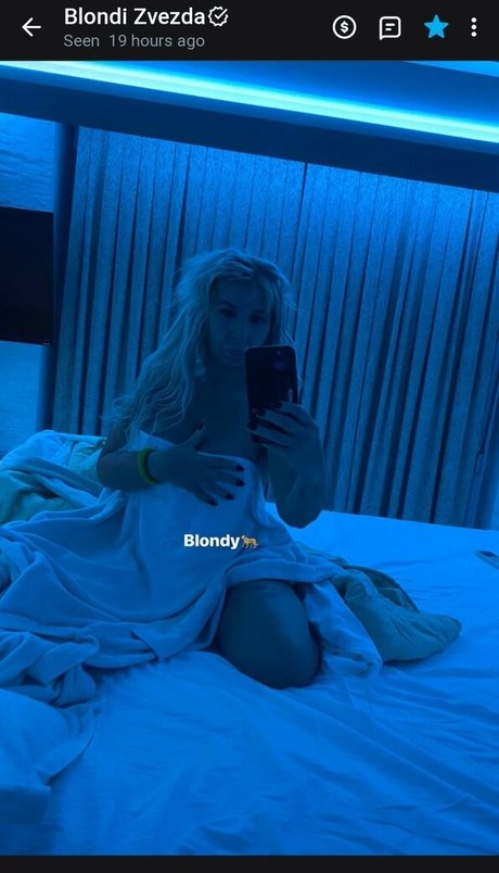 Foto di nudo di fuga di OnlyFans di Blondi Zvezda