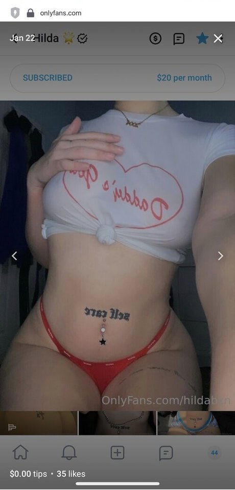Foto di nudo di fuga di OnlyFans di Hildabzn