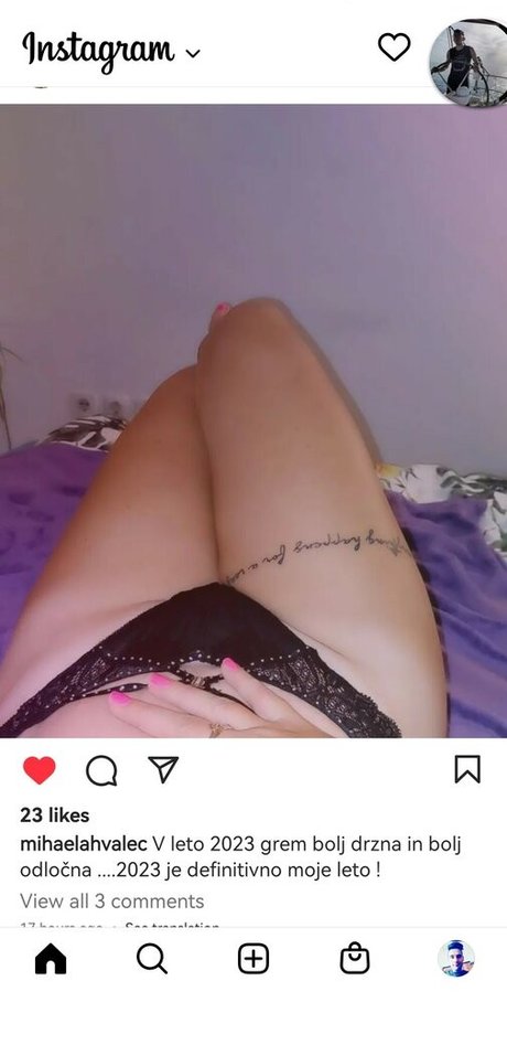 Foto di nudo di fuga di OnlyFans di Mihela Hlavec