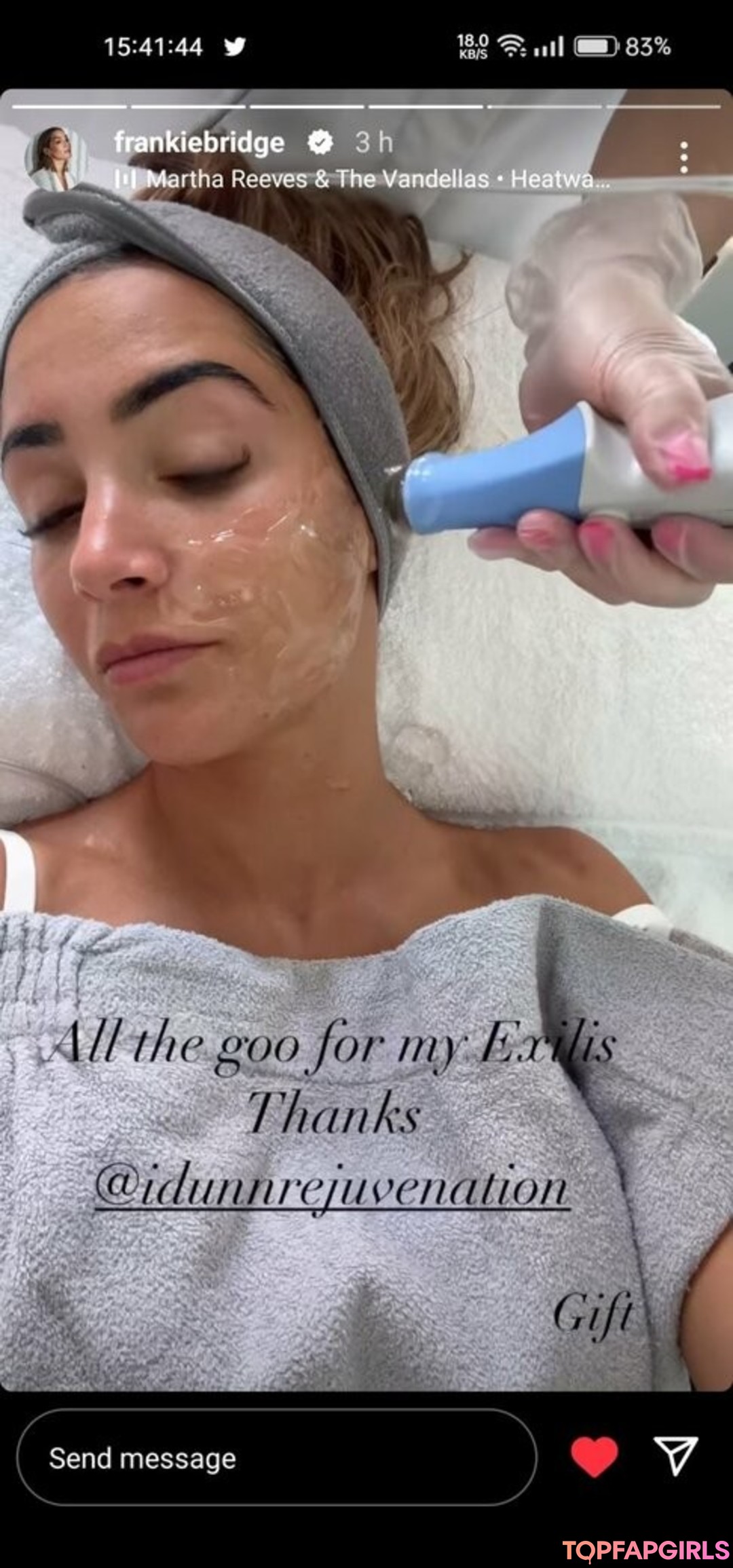 Foto di nudo di fuga di OnlyFans di Frankie Bridge #1097