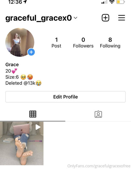 Foto di nudo di fuga di OnlyFans di Gracefulgracexofree