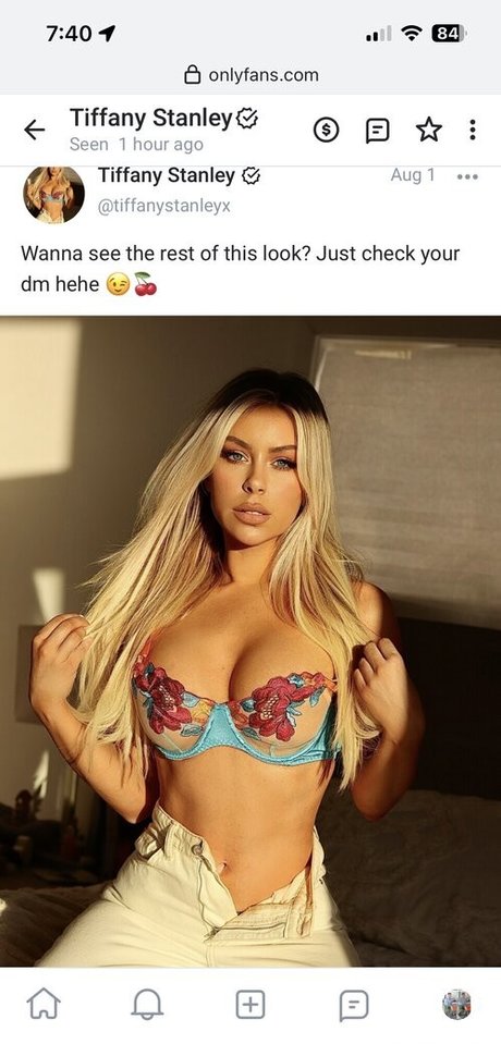 Foto di nudo di fuga di OnlyFans di Tiffany Stanley