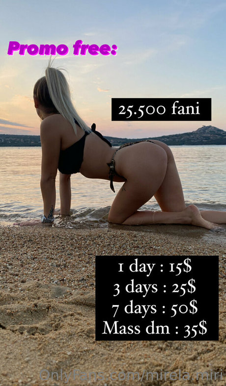 Foto di nudo di fuga di OnlyFans di Mirelamiri
