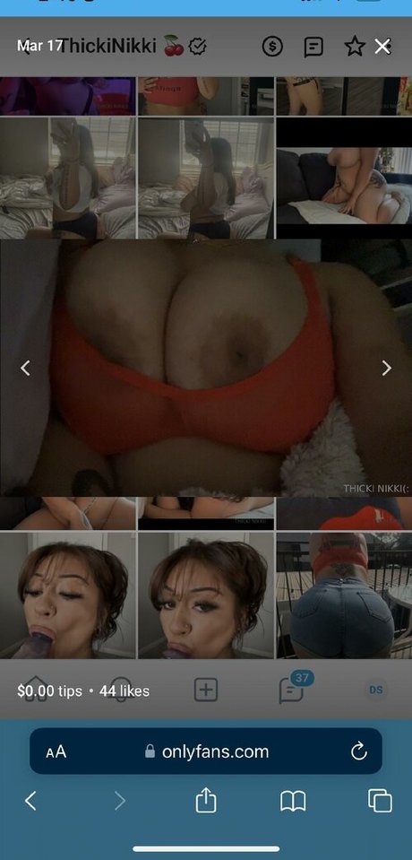 Foto di nudo di fuga di OnlyFans di Thickinikki